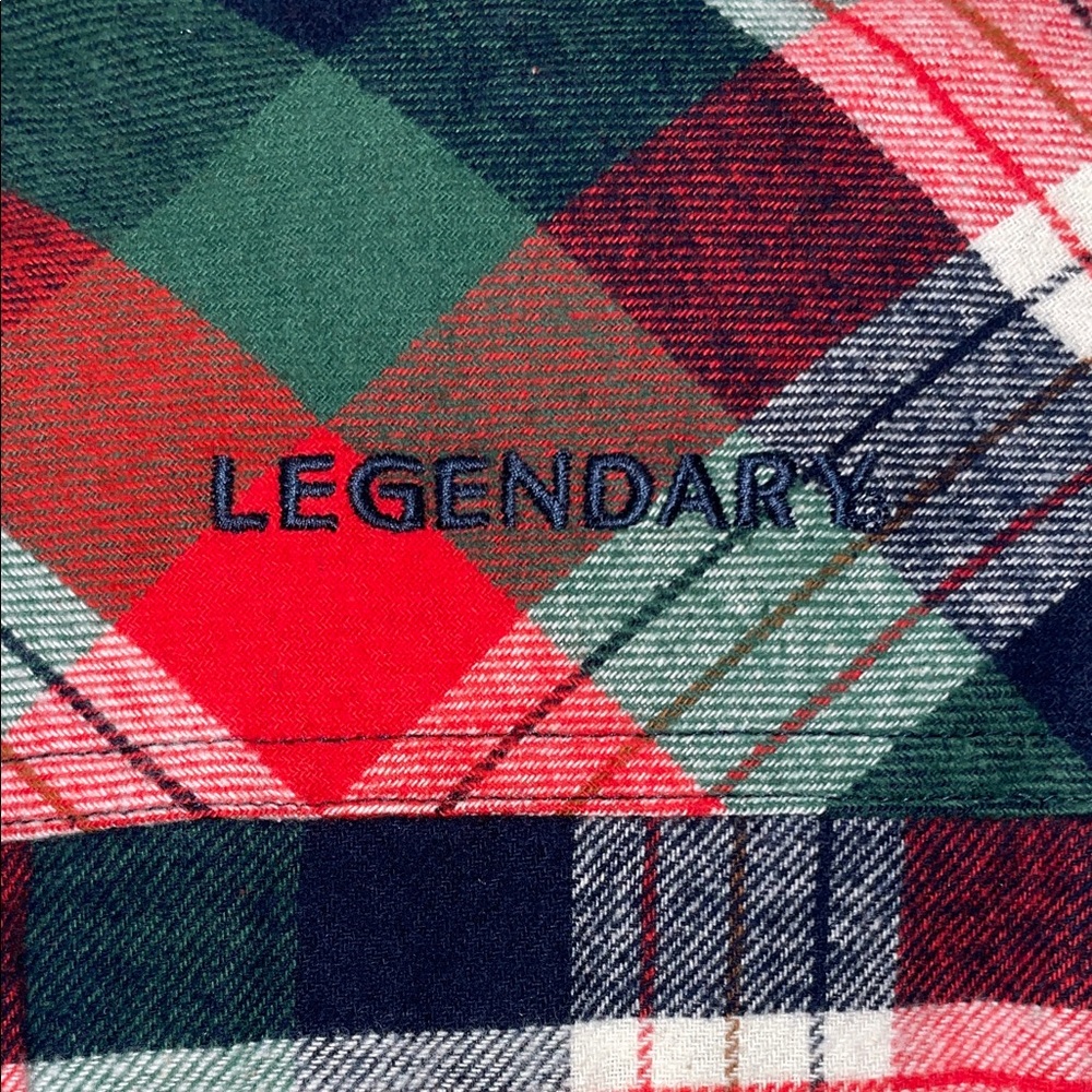 Legendary Whitetails Red and Green Plaid Button Down Shirt - Picture 4 of 6